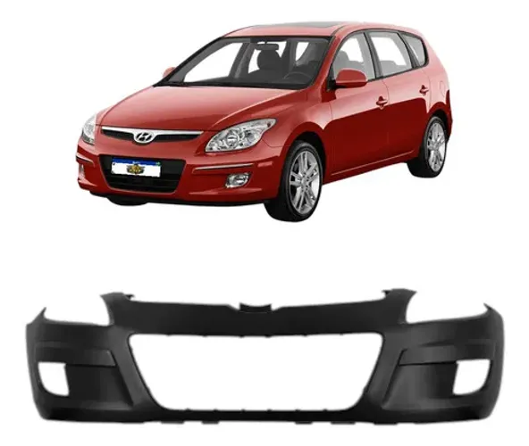 Parachoque Hyundai I30 2009 2010 2011 2012 C/furo Milha Preto
