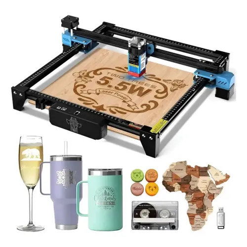 Maquina de corte e gravação a laser 5.5W Tts-55