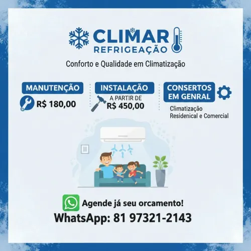 Serviços de refrigeração e climatização