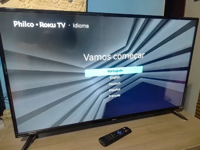 Smart TV 42 Polegadas Philco Roku TV Televisão Completa Full HD
