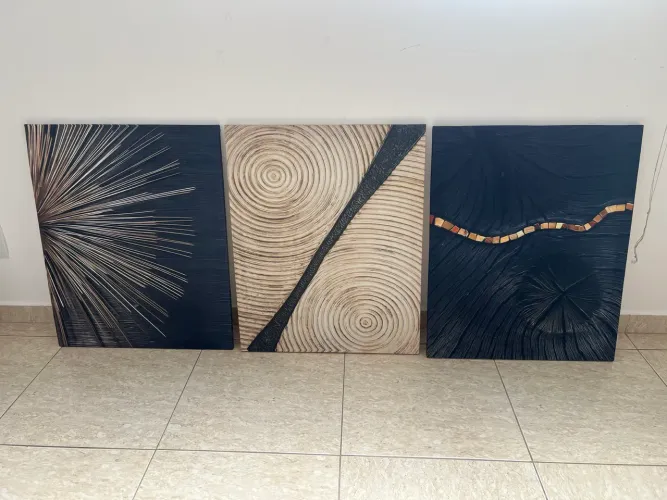 Quadros Conjunto 3 unidades