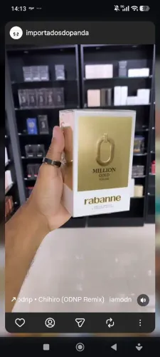 Perfume Lady Million Gold 80 ml R$ lacrado 