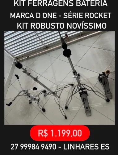 Kit de Ferragens Bateria D One novíssimo