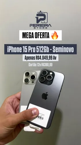 iPhone 15 Pro Max 512Gb - Seminovo