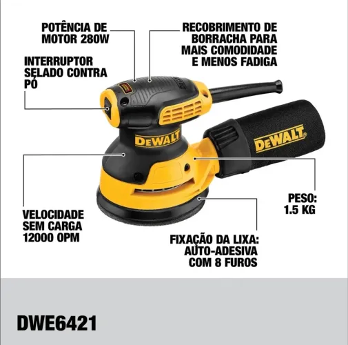 LIXADEIRA ORBITAL DEWALT