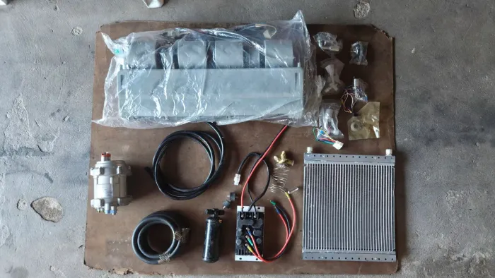 Ar condicionado elétrico universal 12V automotivo