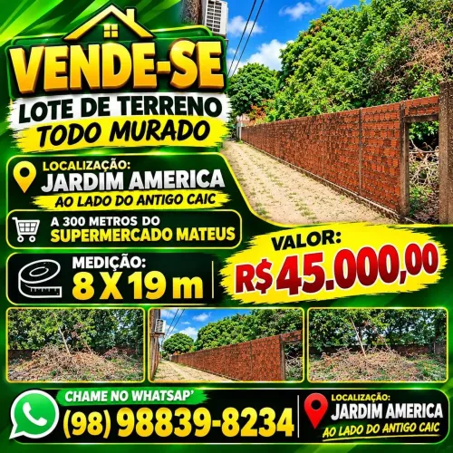TERRENO PARA VENDA