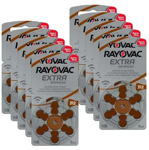 Pilha Auditiva 312 Rayovac(ORIGINAL) Bateria Pr41 kit 60 unidades