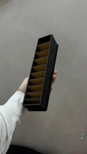 Suporte para pente de maquina em MDF madeira para 10 pentes profissional para barbeiro