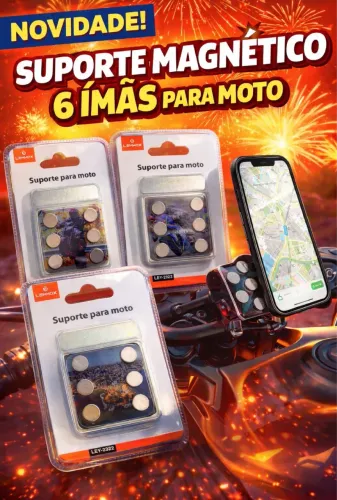 Suporte magnético para moto!