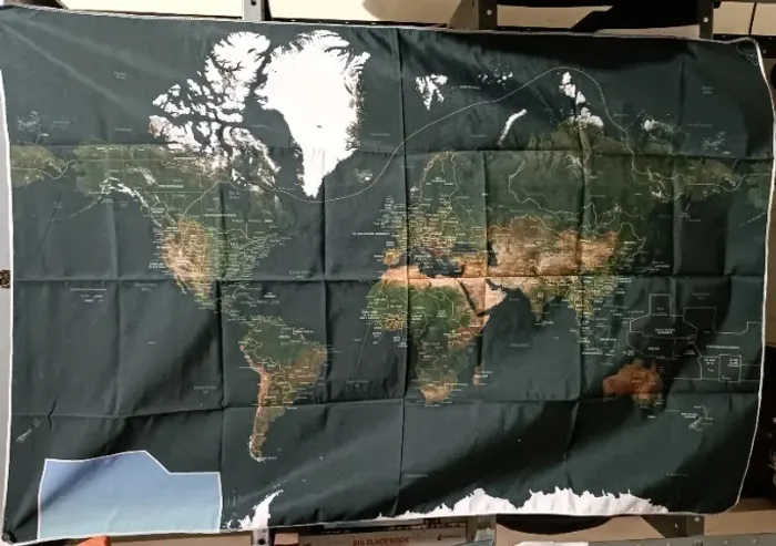 Mapa de Pano - Shadowrun 5E RPG - Mapa-Múndi do Sexto Mundo (Exclusivo do Financiamento Co