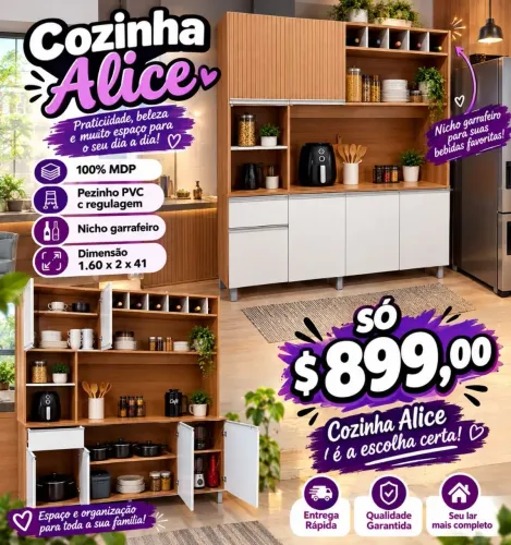 Armário novo na promoção