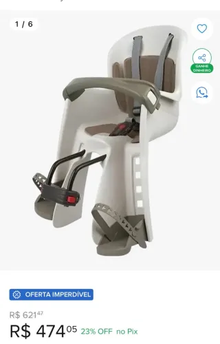 Cadeirinha para bicicleta