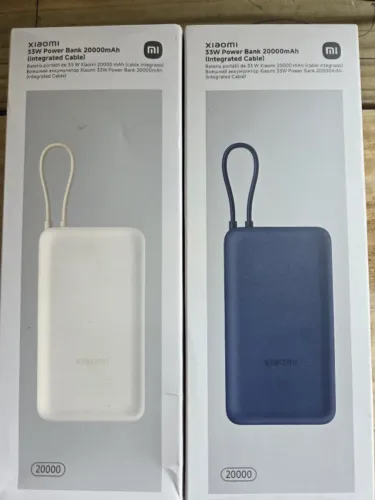 Carregador Portátil Xiaomi 33W - Novo Lacrado | Azul ou Bege