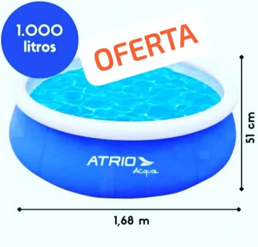 OFERTA PISCINA 1000L LACRADAS NA CAIXA