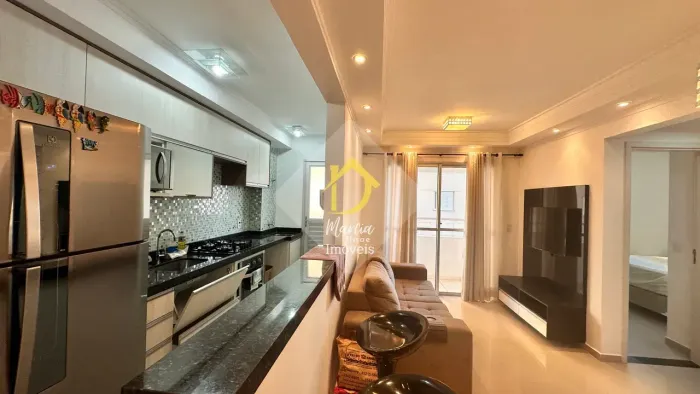 Apartamento para alugar mobiliado com varanda no Centro SBC