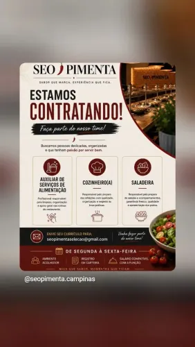 RESTAURANTE ESTAMOS CONTRATANDO