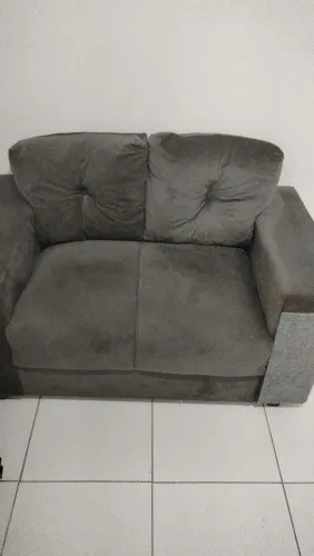 Sofá 2 lugares em suede - NOVO!!!