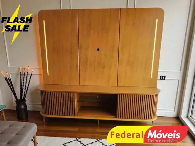 Painel de TV com Rack LED Promoção - Solicite Catálogo 
