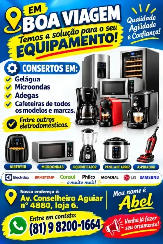 Conserto de eletrodomésticos GERAL