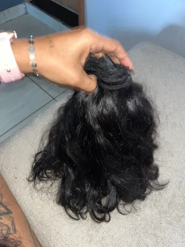 Cabelo indiano liso ondulado! Mais de 400G 25 telas