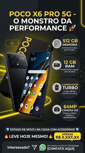 POCO X6 PRO 5G 512GB 12GB RAM