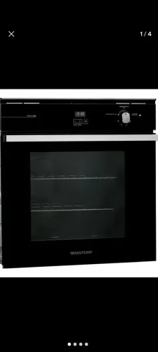 Forno de embutir a gás e a energia,78 litros, Brastemp 220