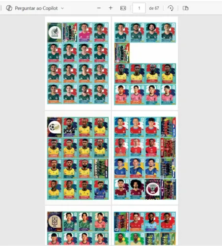 Figurinhas Copa do Mundo 2026 PDF para Imprimir - Kit Completo