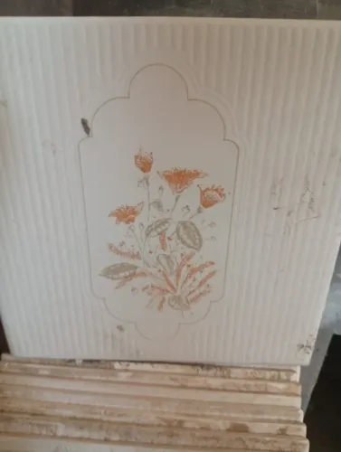 Azulejo Antigo Decorado Floral Cerâmica Imbituba - Lote 15 Peças (Novo)
