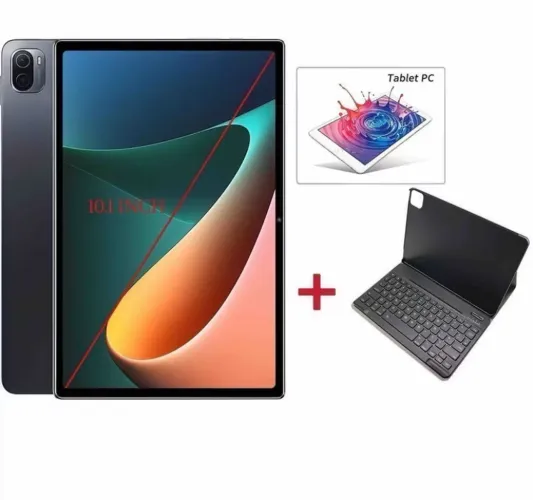 Tablet 10.1? HD + Teclado Bluetooth Capa 2 em 1 WiFi Android Tela Grande Alta Performance