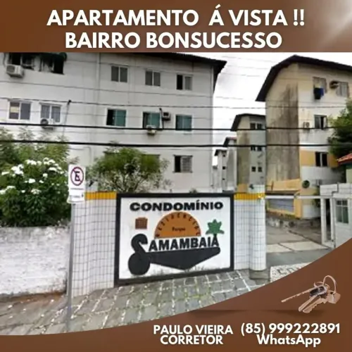Á Venda, Apartamento Bairro Bonsucesso Com 02 Quartos 1º Andar, Sombra Cond. Samambaia
