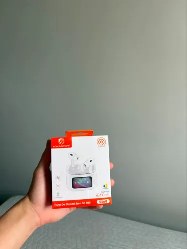 Fone de ouvido Bluetooth (com tela na caixinha )