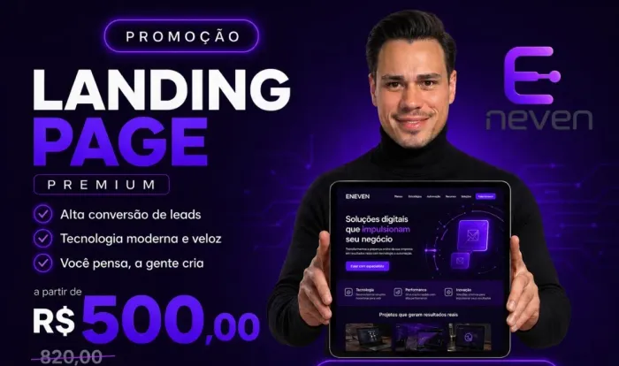 Landing Page Premium - Alta Conversao de Leads - a partir de R$ 500