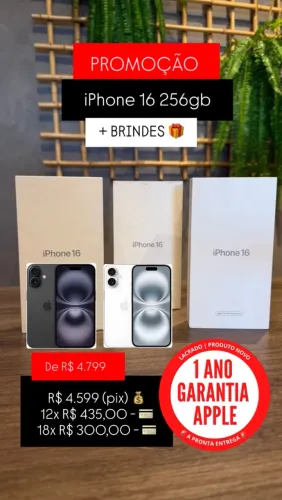 iPhone 16 256gb - Novo