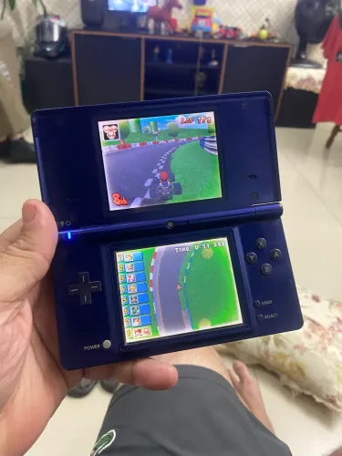 Nintendo DS azul japonês com carregador