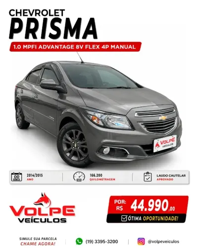 Chevrolet Prisma Sed. Advant. 1.0 8V Flexpower 4P 2015