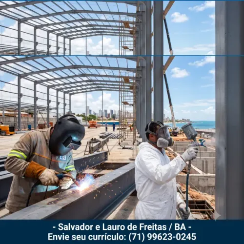 VAGAS ABERTAS: PINTOR INDUSTRIAL E SOLDADOR
