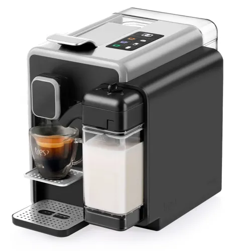 Cafeteira TRES Barista S22 3 Corações com reservatório de leite