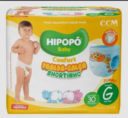 Fralda descartável Hipopó