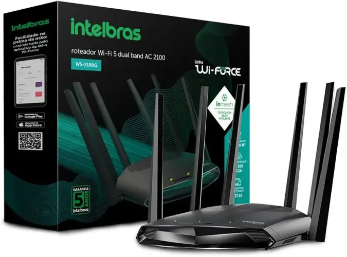 Roteador intelbras W5 RG 2100 lote com 10 peças 900 reais