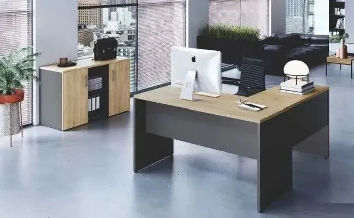 Móveis para Escritório/Mesa Reta/160L+Auxiliar/90L+Balcã0/120L, R$2.776,35!