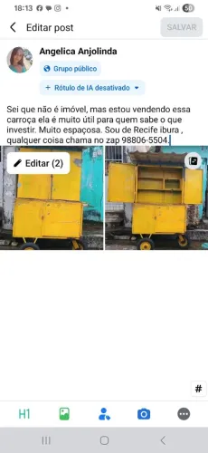 Vendo carroça por 500