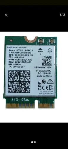 PLACA DE REDE PARA NOTEBOOK DELL
