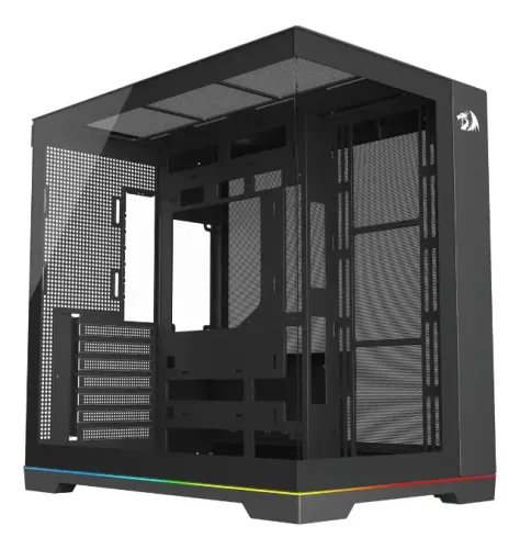 Gabinete Gamer Redragon Scalpel ARGB Black *Com Led Rgb Frontal* *Sem Fan Led* - WZetta