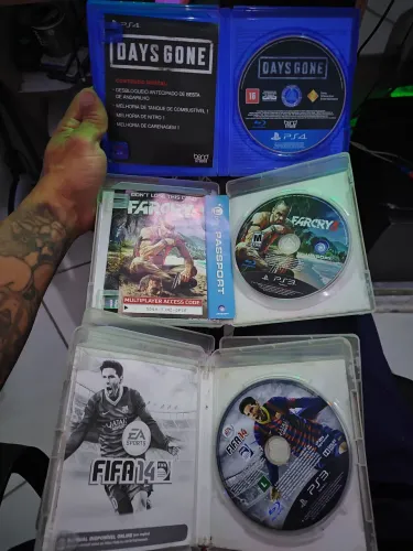 Jogos originais Ps3 ps4 mídia física