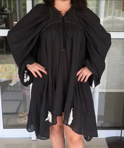 vestido h&m preto p