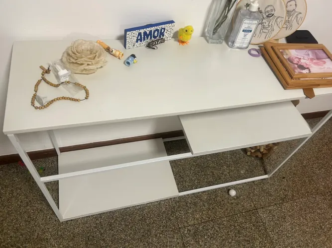 Aparador metal branco