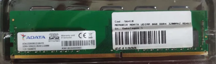 Memória RAM ADATA 8gb ddr4 3200mhz