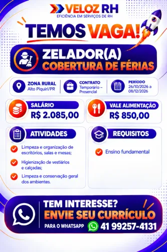 Zelador - Alto Piquiri, PR