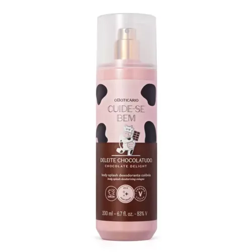 Body Splash Desodorante Colônia Cuide-se Bem Deleite Chocolatudo O Boticário original